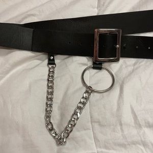 Plus size chain detail waist belt